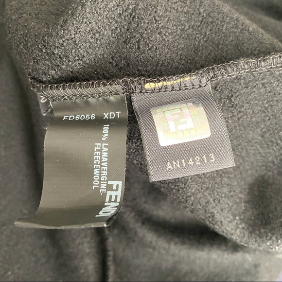 Fendi Black Short Sleeve Lambswool Dress Size EU 40 US 4 - Picture 8 of 11